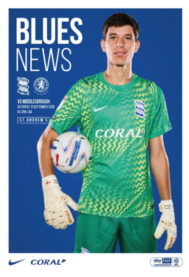 BIRMINGHAM CITY v MIDDLESBROUGH 2026/27